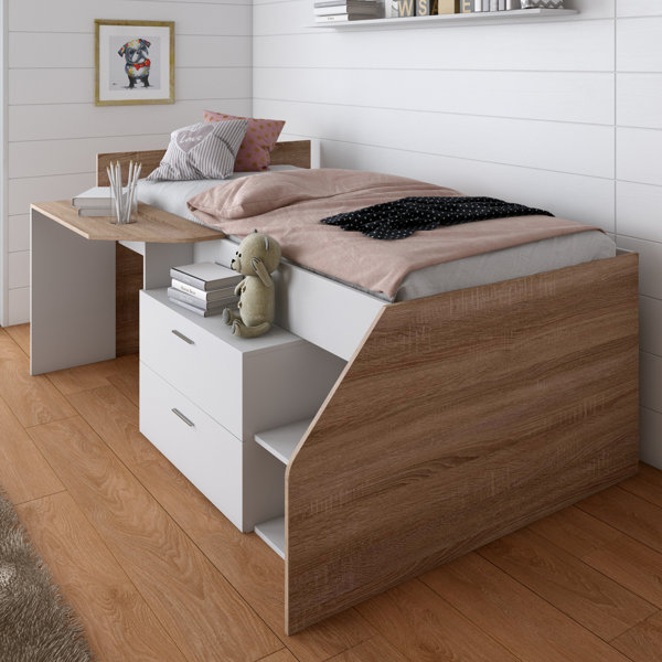 Isabelle & Max™ Eliada Twin Platform Loft Bed with BuiltinDesk by